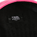 Рюкзак с черным логотипом, розовый Karl Lagerfeld kids | Фото 6