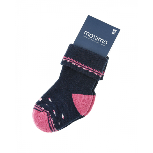 Черные носки с орнаментом MaxiMo | Фото 1