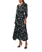 Платье ALLEGRA с мелким цветочным принтом, черное Pietro Brunelli | Фото 6