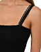 Мини-платье с ярусной юбкой, черное Charo Ruiz | Фото 7
