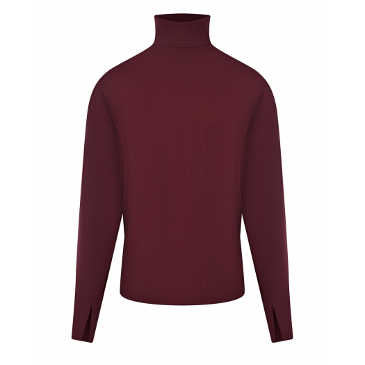 Бордовый свитер из шерсти и кашемира MRZ | Фото 1