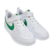 Кеды на липучках с зеленым логотипом, белые Nike | Фото 1