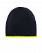 Темно-синяя шапка с лого салатового цвета Il Trenino | Фото 2
