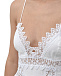 Мини-платье с кружевными вставками, белое Charo Ruiz | Фото 7