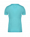 Бирюзовая льняная футболка 120% Lino | Фото 2
