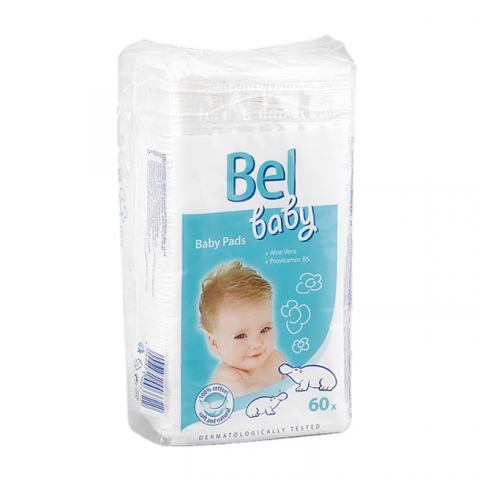 Ватные подушечки Bel Baby с алоэ и провитамином В5, 60 шт  | Фото 1