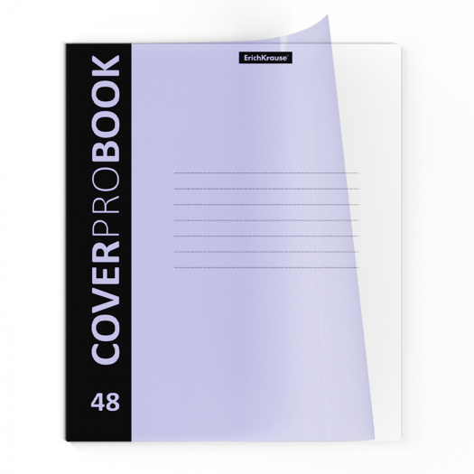 Тетрадь 48 листов, клетка, CoverProBook Pastel, сиреневый, А5+, комплект 5 штук ErichKrause | Фото 1