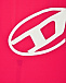 Купальник слитный розовый, принт белый лого Diesel | Фото 3