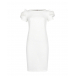 Платье молочного цвета с рюшей Pietro Brunelli | Фото 1