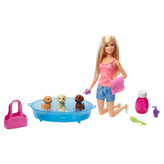 Кукла Барби &quot;Купание щенков&quot;с аксессуарами Barbie | Фото 1
