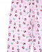 Розовая пижама с принтом &quot;пингвины&quot; Kissy Kissy | Фото 5