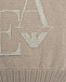Вязаный жилет с лого, бежевый Emporio Armani | Фото 4