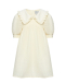 Платье с рукавами-фонариками, белое Mipounet | Фото 1
