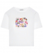 Футболка с цветочным лого, белая Dolce&Gabbana | Фото 1
