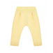 Желтые спортивные брюки с бантами Sanetta fiftyseven | Фото 1