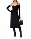 Трикотажное платье из шерсти с добавлением кашемира, черное Alberta Ferretti | Фото 3