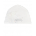 Белая шапка с логотипом из страз La Perla | Фото 1