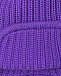 Фиолетовая вязаная шапка-ушанка Jan&Sofie | Фото 3