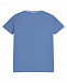 Синяя футболка с накладным карманом Brunello Cucinelli | Фото 2