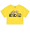 Футболка с лого и медвежатами, желтая Moschino | Фото 1