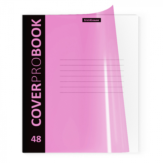 Тетрадь 48 листов, клетка, CoverProBook Neon, розовый, А5+, комплект 5 штук ErichKrause | Фото 1