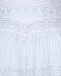 Мини-платье с кружевными вставками, белое Charo Ruiz | Фото 6