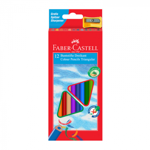Набор цветных карандашей &quot;ЕСО&quot; с точилкой, в картонной упаковке, 12 шт Faber-Castell | Фото 1