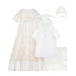 Комплект: платье, пеленка и чепчик, молочный Wings Atelier | Фото 1