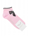 Розовые носки с принтом "бант"