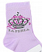 Фиолетовые носки с принтом &quot;корона&quot; La Perla | Фото 4