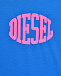 Укороченная футболка с розовым лого, синяя Diesel | Фото 3