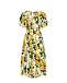 Платье с принтом &quot;желтые розы&quot; Dolce&Gabbana | Фото 3
