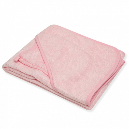 Полотенце махровое с рукавичкой 100х100 см, розовый ITALBABY | Фото 1