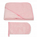Полотенце махровое с рукавичкой 100х100 см, розовый ITALBABY | Фото 2