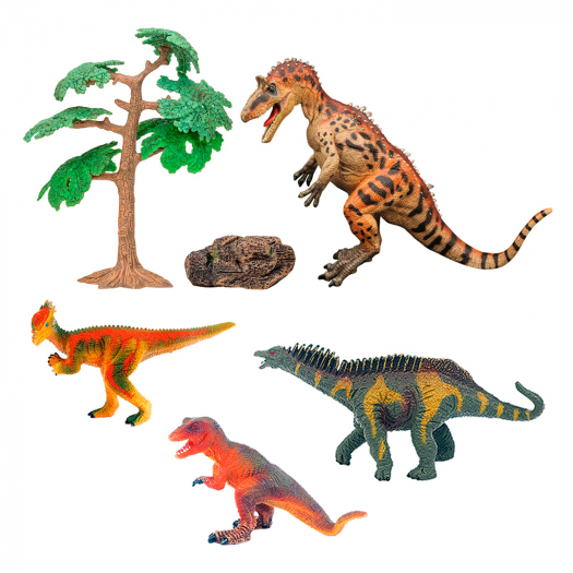 Набор фигурок динозавров серии &quot;Мир динозавров&quot;: набор из 7 предметов со скалой Masai Mara | Фото 1