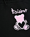Шорты с розовым лого, черные Disclaimer | Фото 3