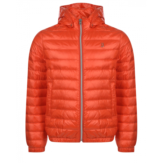 Оранжевая глянцевая куртка Herno | Фото 1