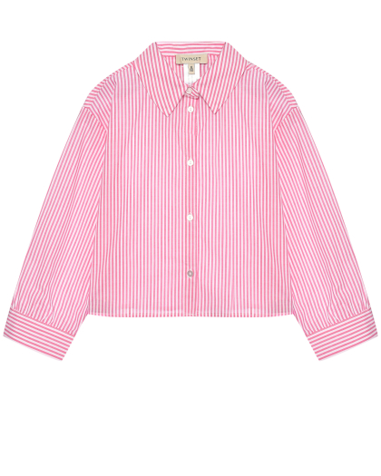 Рубашка в розовую полоску TWINSET | Фото 1