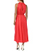 Платье сатиновое с поясом, красное Pietro Brunelli | Фото 6