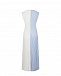 Бело-голубое плиссированное платье MRZ | Фото 7