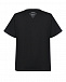 Черная футболка с подплечниками ALINE | Фото 2