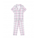 Розовая пижама с принтом в клетку Dan Maralex | Фото 1