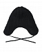 Черная шапка-ушанка из смесовой шерсти Jan&Sofie | Фото 2
