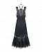 Черное платье с кружевной отделкой Charo Ruiz | Фото 4