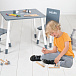Комплект детской деревянной мебели Rock Star Baby: стол + 2 стульчика, серый/белый Roba | Фото 4
