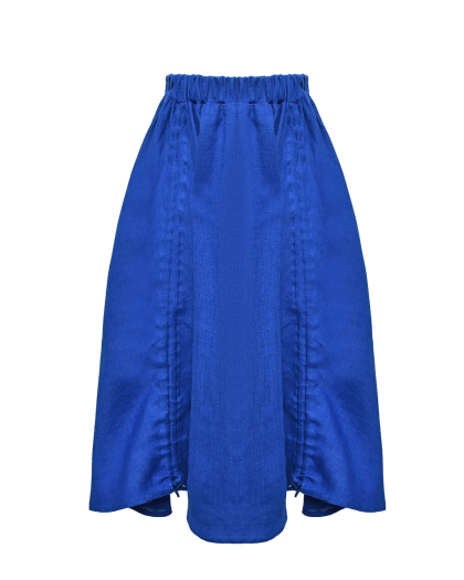 Льняная синяя юбка Paade Mode | Фото 1
