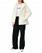 Куртка с капюшоном и поясом, белая Yves Salomon | Фото 2