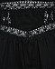 Мини-платье с кружевными вставками, черное Charo Ruiz | Фото 6