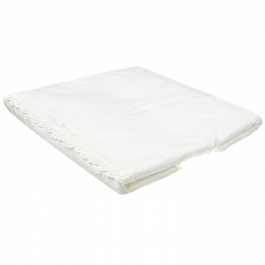 Белое одеяло с вышивкой Ermanno Scervino | Фото 1
