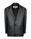 Черный пиджак из эко-кожи MM6 Maison Margiela | Фото 1